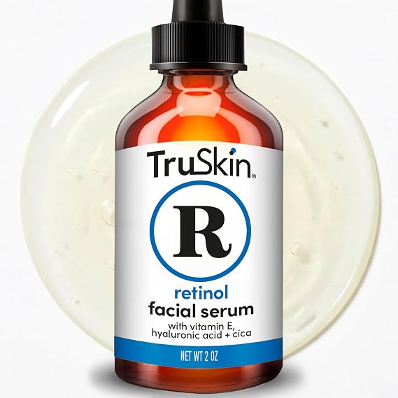 TruSkin Retinol Serum for Face with Hyaluronic Acid & Cica, 2 fl oz