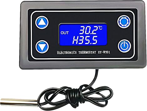 DC 12V Electronic Temperature Controller Programmable -50 to 110 Degree Celsius Thermostat Control Switch Module