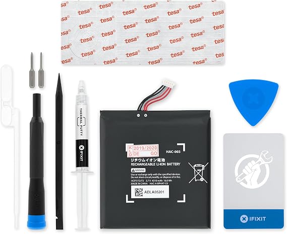 iFixit Battery Compatible with Nintendo Switch Console - Repair Kit