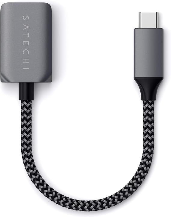 Satechi USB-C to USB 3.0 Adapter Cable, USB Type-C to Type-A Female, for MacBook Air/Pro/Neo, iPad Air/Pro, Mac mini, iMac and Other Devices