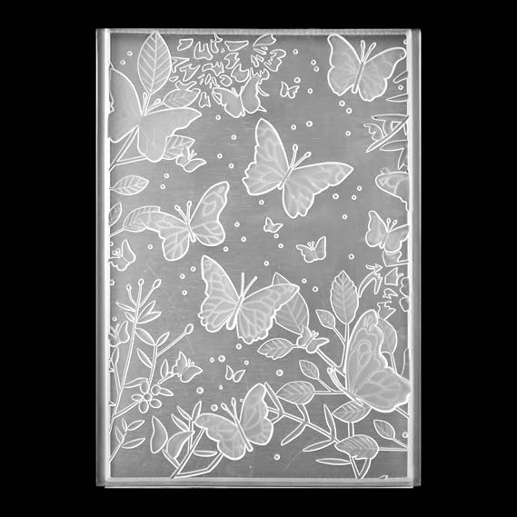 3D Embossing Folders, Textured Flowers Leaves Embossed Template 5x7 Inch Embossing Folder Plastic Embossing Folders for Card Making Scrapbooking Paper Crafts