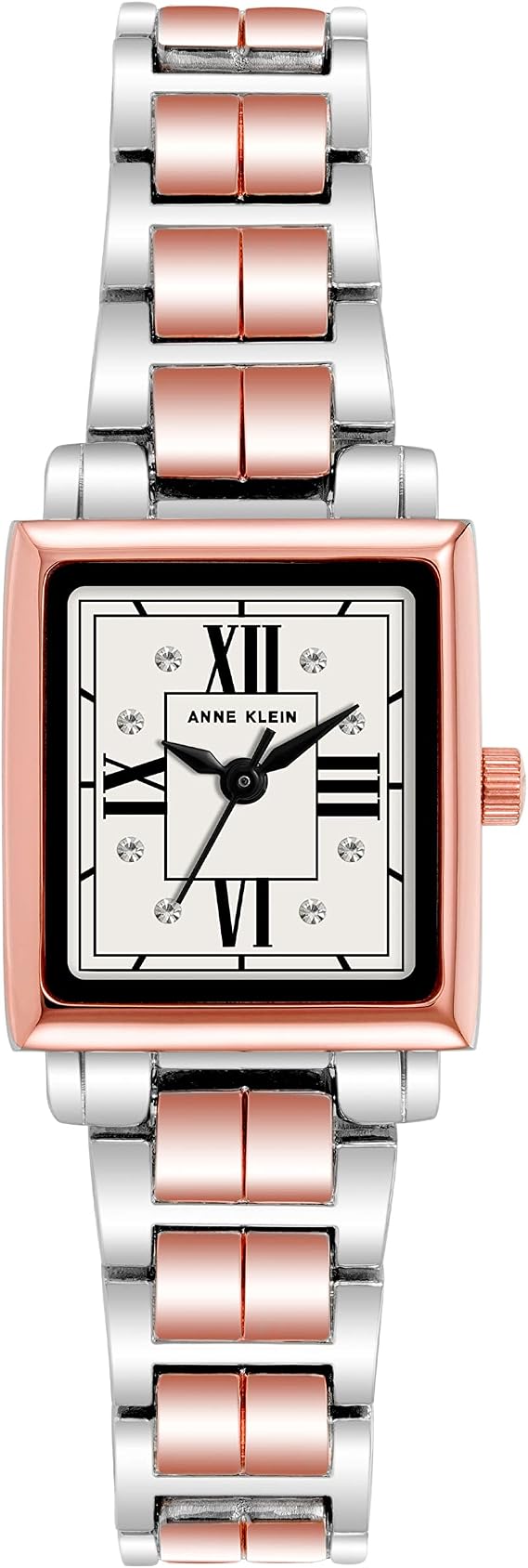 Anne Klein Women's Premium Crystal Accented Bracelet Watch, two tone, Bracelet