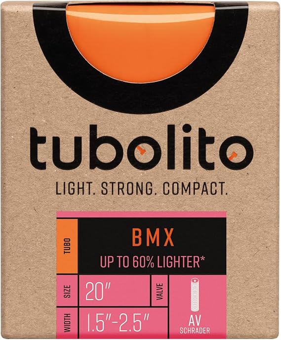 Tubolito Tubo BMX 20" 1.5-2.5", 42mm Presta Valve, Orange