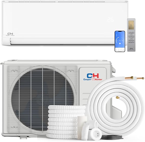 Cooper & Hunter 9,000 BTU 230V Mini Split AC Heat Pump, 24.6 SEER2