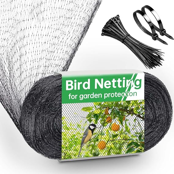 13x32FT Garden Bird Netting, Anti Bird Netting for Fruit Trees, 0.8" Mesh