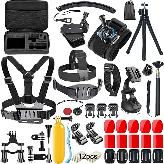 58-In-1 Action Camera Accessory Kit
