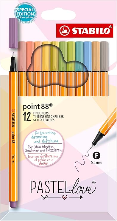STABILO point 88 Fineliner Pastellove Set