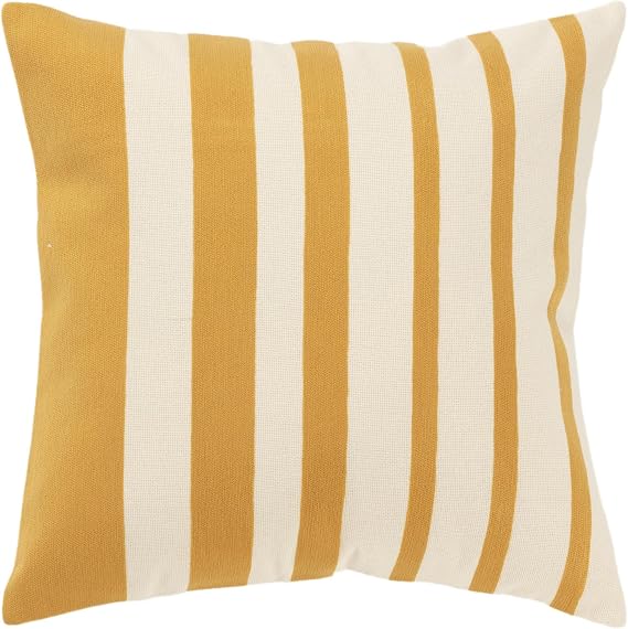 Rizzy Home 20"X20" Cotton Stripe Yellow Set of Two Pillow Covers