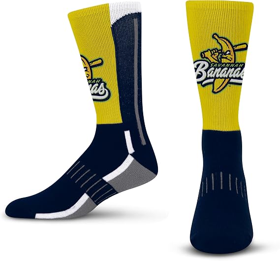 For Bare Feet Savannah Bananas Crew Sock - Adult