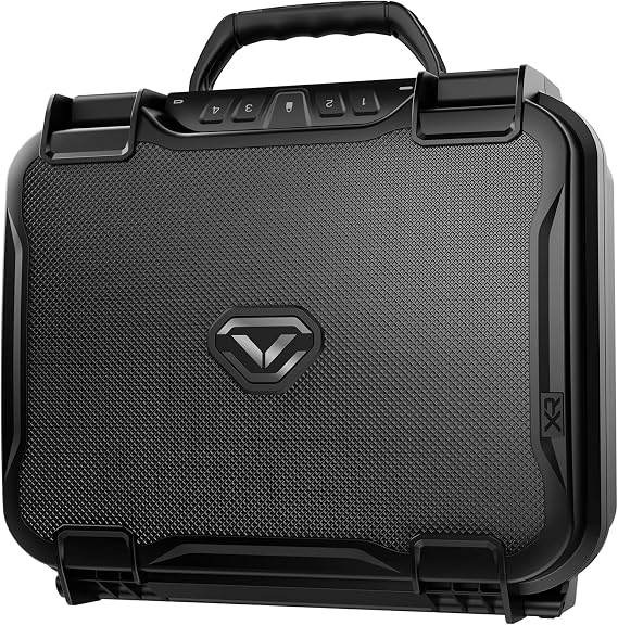 SAFEVAULTEK LifePod XR Series Weatherproof Lock Case Modular Interior Safe Heavy Duty Portable Electronic Lockbox with Backlit Keypad Standard