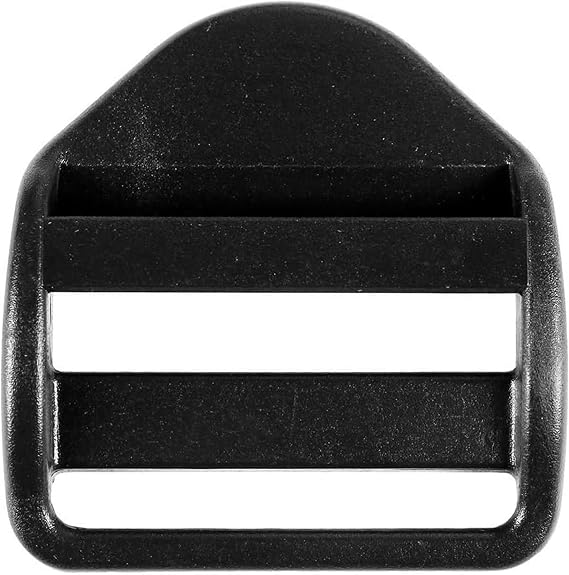 Strapworks 1/2 Inch Plastic Strap Adjuster Buckles - Black Slider Lock Buckle Great for Backpack and Utility Straps - 10 Pack (Model: PLH-SAJ-012-SAD-BLK-10P)