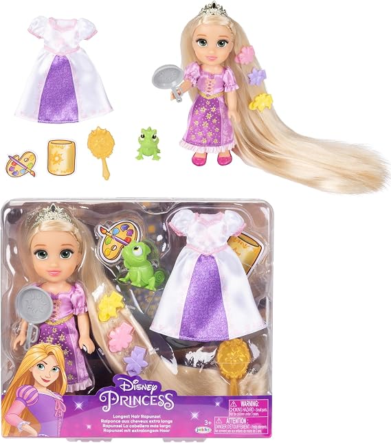 Disney Princess Longest Hair Rapunzel Doll (15cm.)