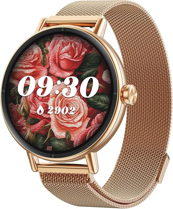 Smart Watch for Women, Answer/Make Call, 1.27" HD Fitness Watch with Heart Rate/Sleep/SpO2/Stress/Calories Monitor, Sports Running Watch for iPhone Samsung Android, 110+ Sport Modes & IP68 Waterproof