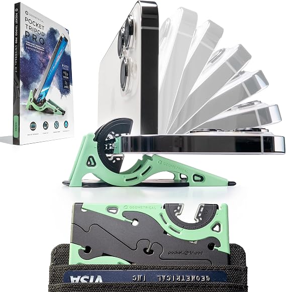 2018 Pocket Tripod Wallet-Size iPhone Tripod - Universal Kit (Jasper Green)