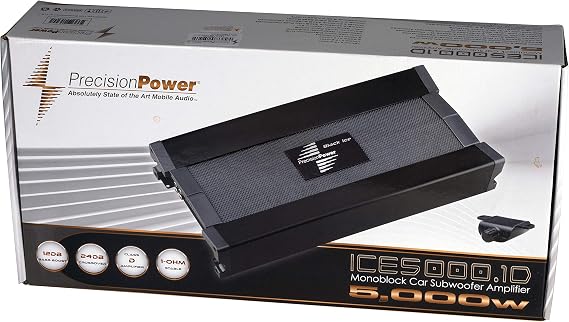 Precision Power ICE5000.1D Black Ice Series 5000W Class D Monoblock Amp
