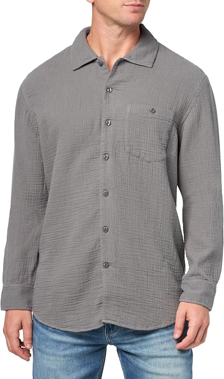 Club Monaco Men's Summer Double Face Gauze Shirt