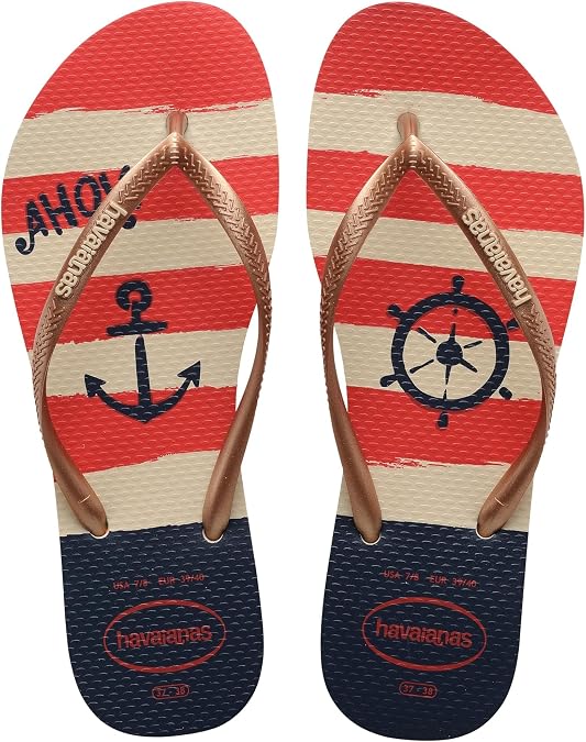 Havaianas womens Slim Nautical Flip Flop Sandal