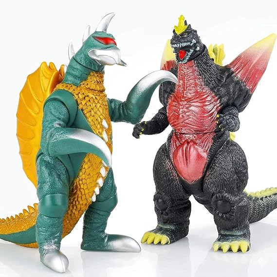 JAYKENIXO 2 Pack NEW Large Dragon Monster Action Figures 11 Inch Movable Joints, Detailed Kaiju Creature Toys with Carry Bag for Kids Play, Collectible Display & Gift
