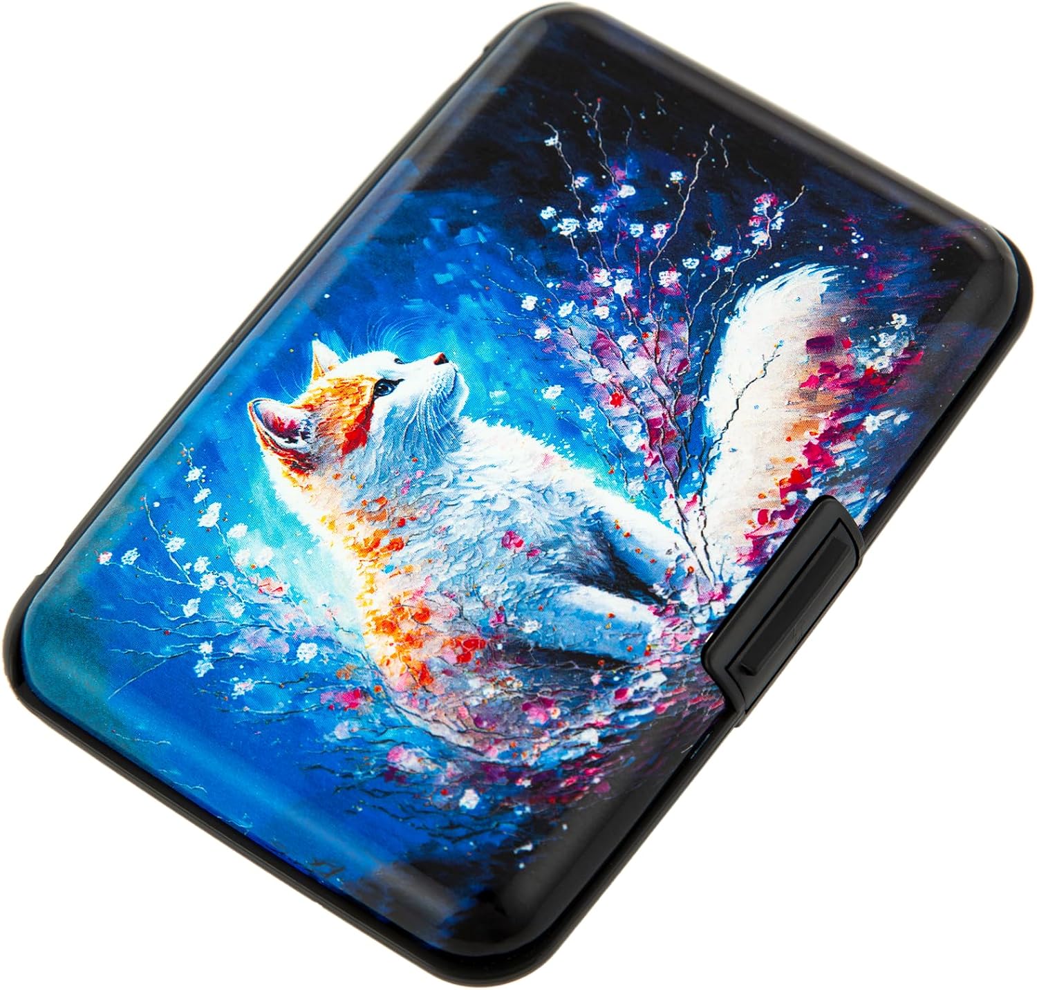 Credit Card Holder Small RFID Blocking Metal Slim Mini Aluminum Hard Case for Women Men