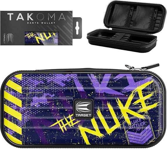 Target Darts Luke Littler Takoma Wallet - Dart Case and Holder for Steel Tip or Soft Tip Darts Compact Storage with Card and Accessory Pockets The Nuke Edition