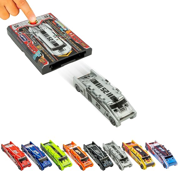 FLAT 2 FAST Original Stunt Card Racer Arctic Silver