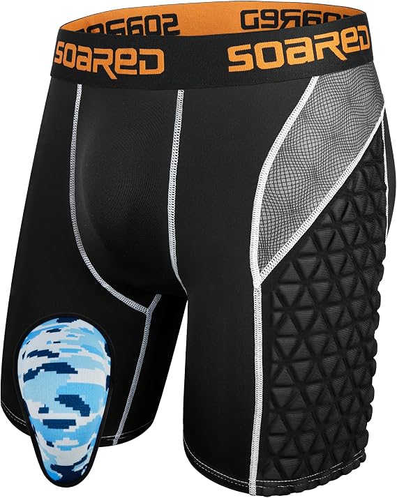 Soared Youth Sliding Shorts Baseball XPE Padded Slider Shorts Protective Compression Short for Football Lacrosse Softball