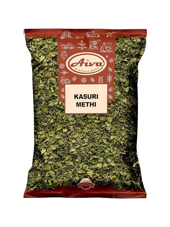 Aiva Dried Fenugreek Leaves (Kasuri Methi) (3.5 oz) Indian Origin, Premium Herb for Cooking and Seasoning