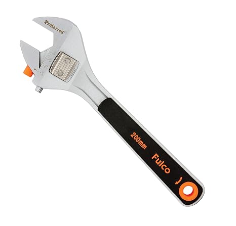 T07001 Quick Snap Adjustable Wrench, Matte Finish, 8"
