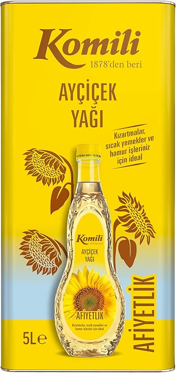 Komili Sunflower Oil 5 Lt Tin