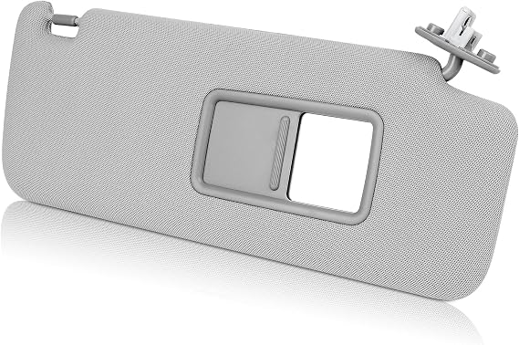 Right Passenger Side Sun Visor with Vanity Light Compatible with to yota 4Runner 2010-2024 Replaces 74310-35B01-B1, 7431035B01B1, 74310 35B01 B1, 74310-35B00-B1, 7431035B00B1 (Gray)