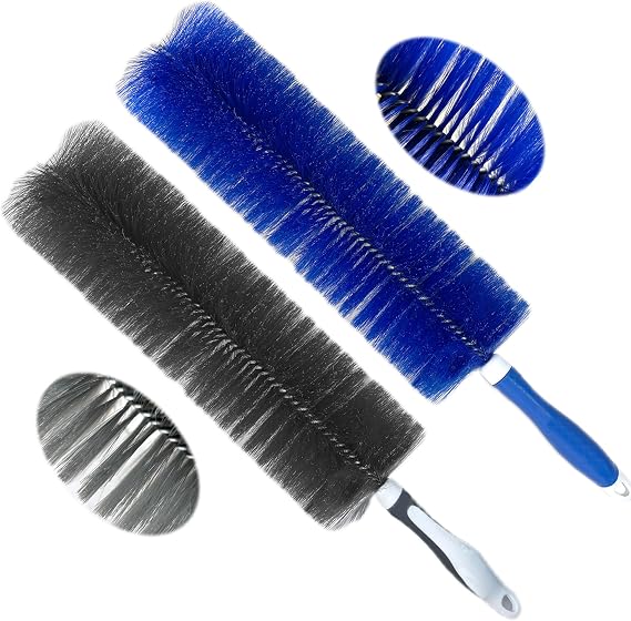 Bendable Fan Cleaning Brush Soft Bristle Fan Cleaner for Standing Fans, Air Vents, Curtains & Blinds Reusable, Washable Dusting Tool