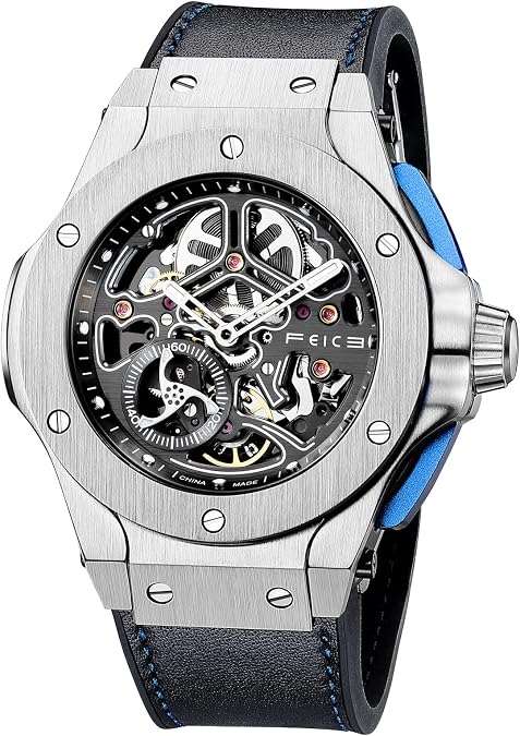 FEICE Mens Watch, Luxury Waterproof Big Face Multifunction Wrist Watch
