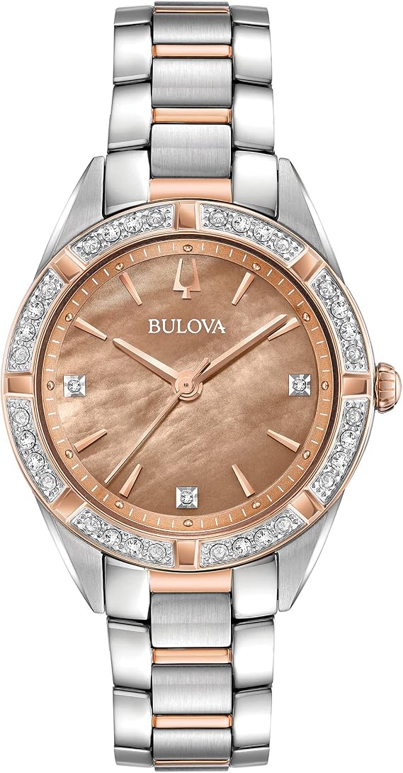 Bulova Ladies Classic Sutton Quartz Diamond Stainless Steel Bracelet Watch