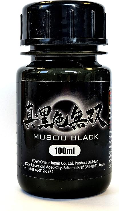 HomeOutdoor Musou Black Water-based Acrylic Paint - 100ml - Made in Japan - Blackest Black in the World