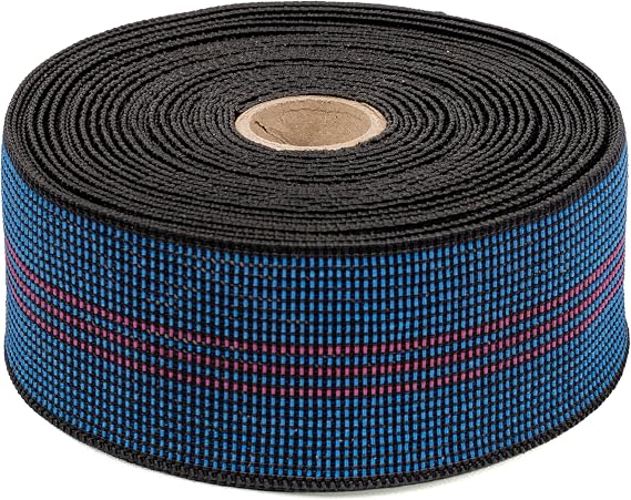 Elasticated Upholstery Webbing for Furniture Seats, Sofa and Chair Repair (50 metres)