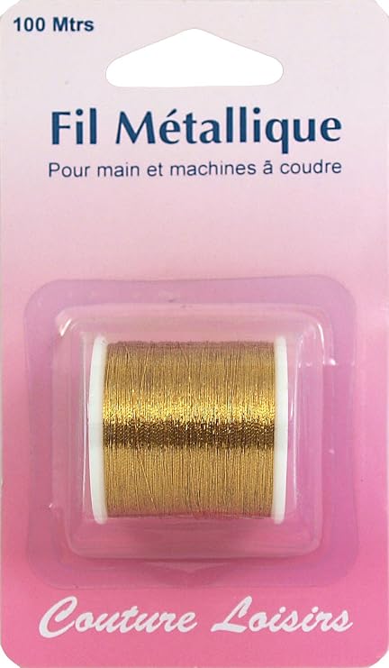 Hemline Gold 100M Metallic Thread 