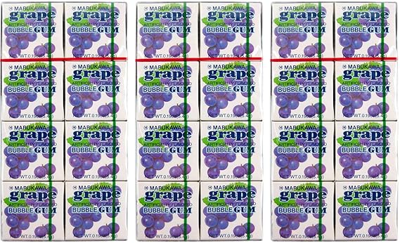 Marukawa Bubble Gum Grape 1.52oz (3 Pack)