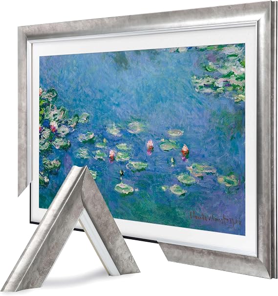 TV Guard Frame TV Bezel, Compatible With Samsung The Frame TV, 55 Inch, Matte Silver, Suitable for Wall Mounted Televisions