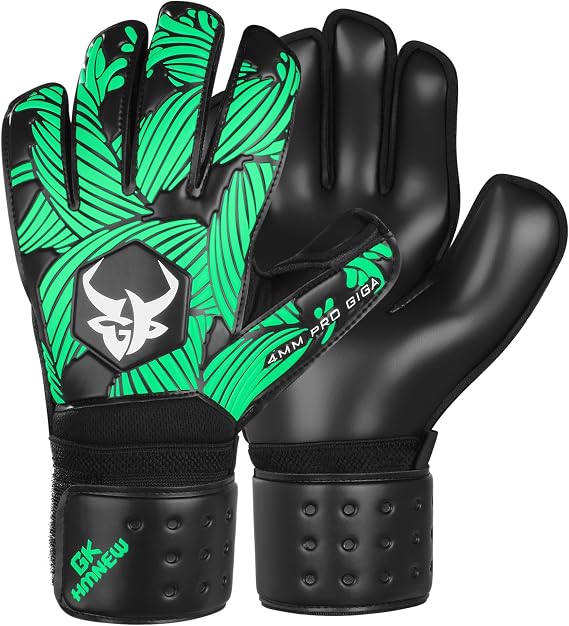 Soccer Goalkeeper Goalie Gloves Extreme Strong Control and Grip with Finger Protection High Performance Pro-Level Goalie Glove Anti-Slip Latex Palm Breathable Comfortable for Kids Youth Adult