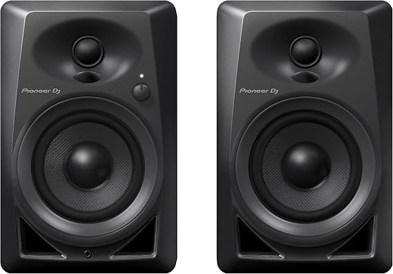 Pioneer DJ DM-40 - 21W 4" Two-Way Active Monitor - Black (Pair)