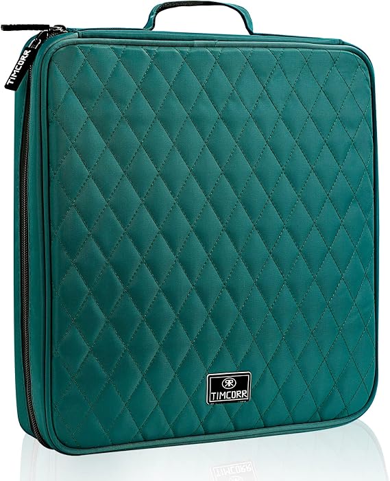 CD Case DVD Holder Storage: 160 Capacity DVD Cases Organizer Portable Wallet Storage - CD Plastic Protective Carrying Binder for Home Travel (Green)