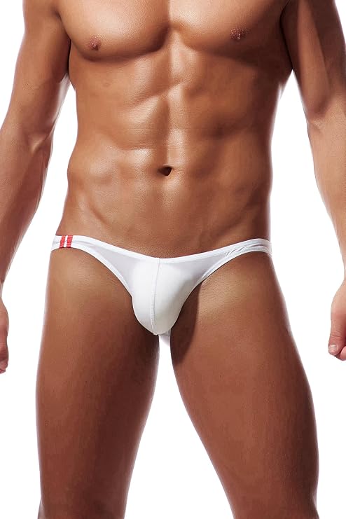 Men's Bikini Comfort Ice Silk Underwear Low Rise Briefs