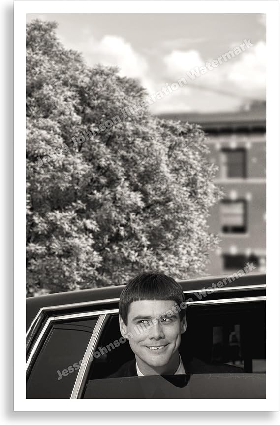 Lloyd Dumb and Dumber Limo Poster // jim carrey Lloyd bathroom decor movie poster Comedy, funny