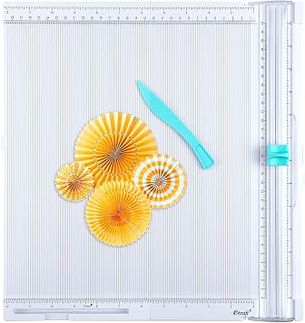 Ecraft Paper trimmer Scoring Board: 12 x12 inch craft paper cutter - folding & Scorer for cover of book & Gift box and Photo etc