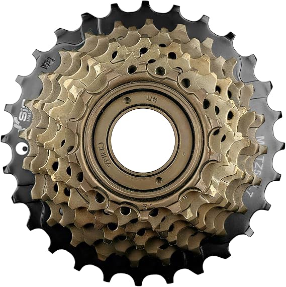 7Speed Freewheel Tourney MF-TZ500-7 14-28T Bike Freewheel Sprocket | Screw On Multiple Bicycle Freewheel,Durable,Smooth Shifting,7 Speed Freewheel for Moutain,Commuter,Folding,Touring Bike