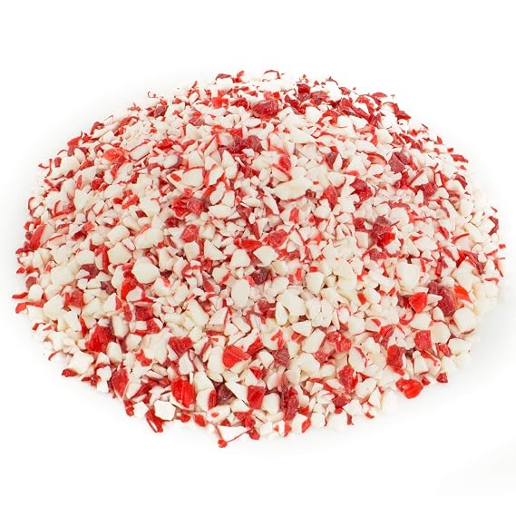 Crushed Peppermint Candy 4 LBS Peppermint Crushed Candy Pieces for Baking, Ice Cream Bar Supplies, Hot Chocolate, Yogurt & Dessert Toppings Bulk Ice Cream Toppings Bar Kit & Crunch Topping