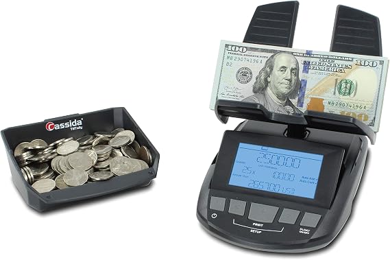 Cassida Professional Money Counting Scale Bill Counter (Till Tally) - (Pack of 4)