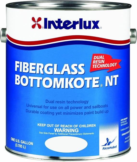 Interlux YBB379/QT Fiberglass Bottomkote NT Antifouling Paint - Black, Quart
