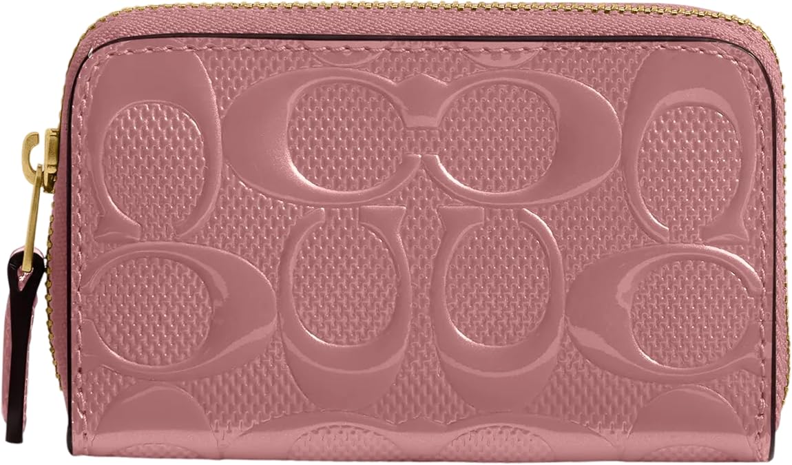 Coach Women's Boxed Essential Small Zip Around Card Case B4/Dusty Pink, One Size
