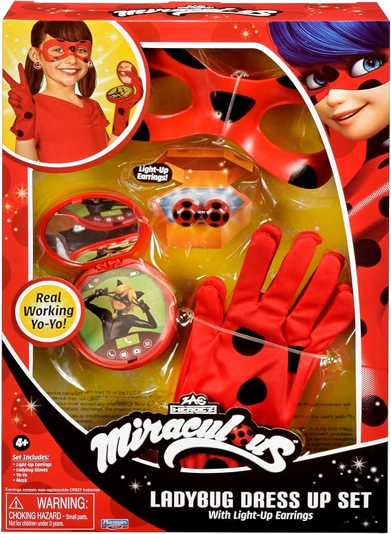 Miraculous Ladybug Dress Up Set with Lights by Playmates Toys